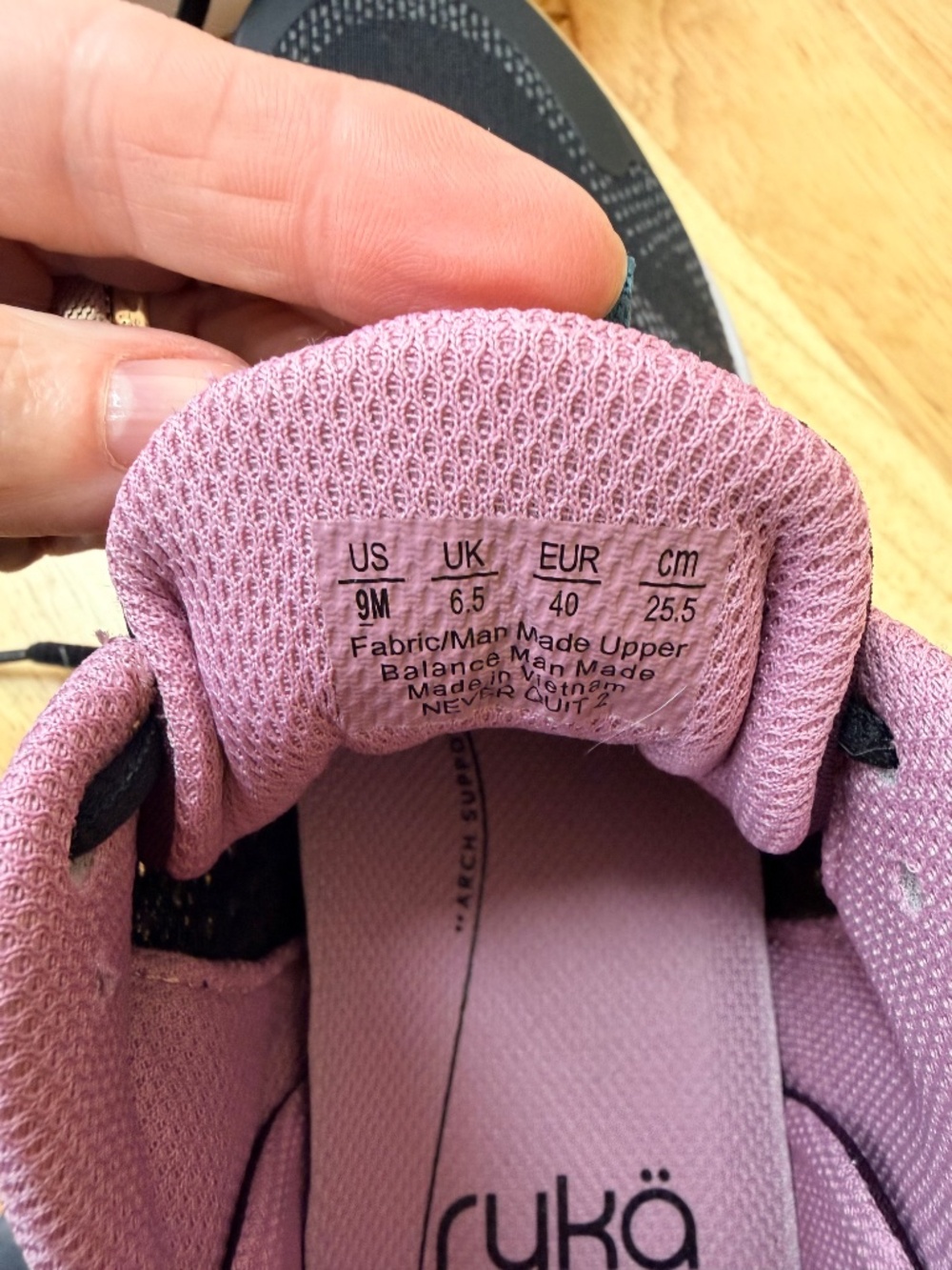 Ryka Never Quit 2 Training Sneakers Size 9 - Picture 7 of 8